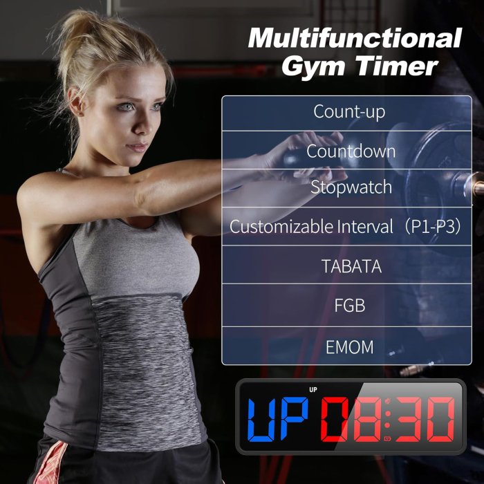 ANJANK Portable Gym Timer with Remote Control (image 2)