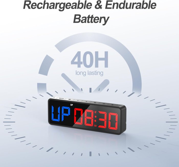 ANJANK Portable Gym Timer with Remote Control (image 4)