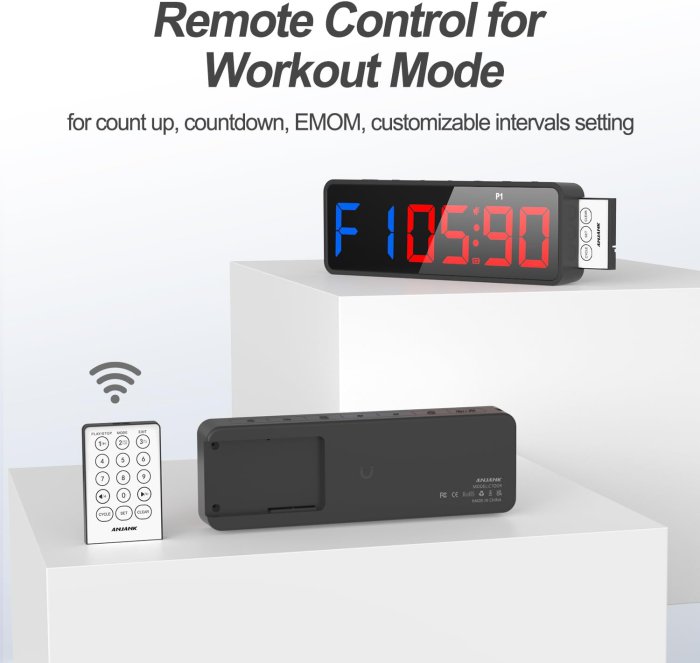ANJANK Portable Gym Timer with Remote Control (image 5)
