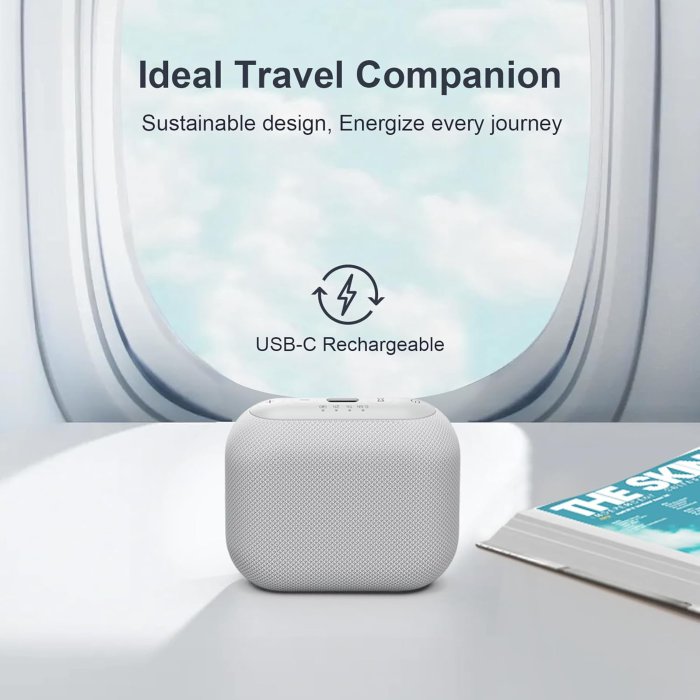 ANJANK Portable White Noise Machine - 20 Sounds, Sleep Timer, Battery Powered (image 4)